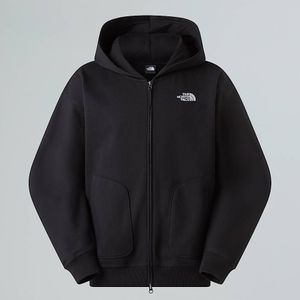 The North Face Uniseks Oversized-hoodie Met Volledige Rits Tnf Black male