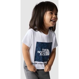 The North Face Box Infill-t-shirt Met Print Voor Baby's Tnf White unisex