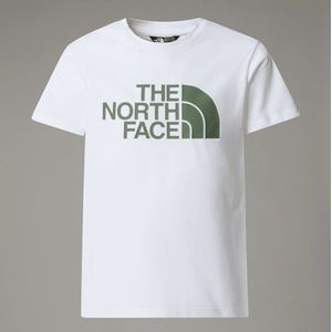 The North Face Easy T-shirt Voor Jongens Tnf White-duck Green male