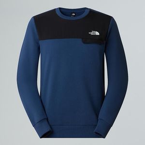 The North Face Sweatshirt Met Ronde Hals Voor Heren Shady Blue-tnf Black male