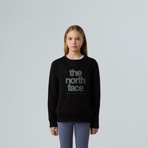 The North Face Reflective Logo-sweatshirt Met Relaxed Fit Voor Meisjes Tnf Black female