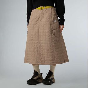 The North Face Doorgestikte Volume-rok Voor Dames Mushroom Grey female