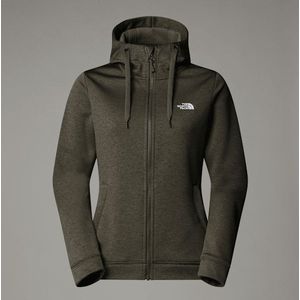 The North Face Wenhaver-fleece Met Volledige Rits Voor Dames New Taupe Green Dark Heather female