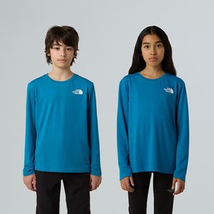 The North Face 24/7 T-shirt Met Lange Mouwen Voor Tieners Dusk Blue male