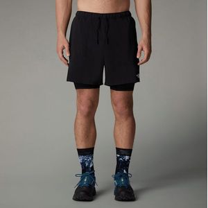 The North Face Sunriser-6” 2-in-1-short Voor Heren Tnf Black-npf male