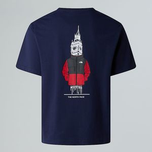 The North Face Uniseks Uk Relaxed-t-shirt Summit Navy male