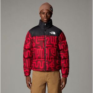 The North Face 1996 Retro Nuptse-jas Voor Heren Tnf Red Lunar Snake Print-tnf Black male