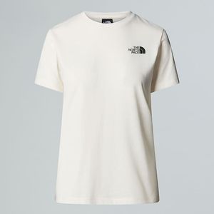 The North Face Blanca-t-shirt Voor Dames White Dune female