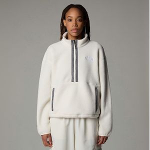 The North Face Tnf Fleeski-fleecetrui Met Kwartrits Voor Dames White Dune female