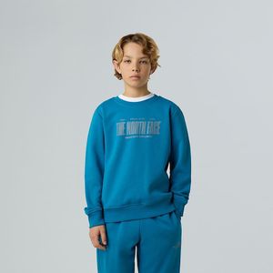 The North Face Reflective Logo-sweatshirt Met Relaxed Fit Voor Jongens Dusk Blue male