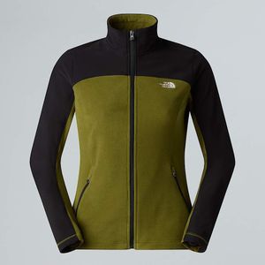 The North Face Emilia Delta Fleece-jas Voor Dames Forest Olive-tnf Black female
