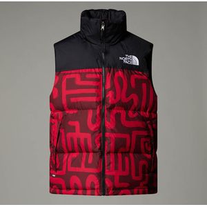 The North Face 1996 Retro Nuptse-bodywarmer Voor Heren Tnf Red Lunar Snake Print-tnf Black male