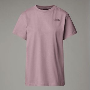 The North Face Relaxed Redbox-t-shirt Voor Dames Purple Chalk-midnight Mauve female