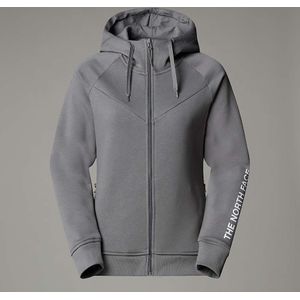 The North Face Zuum-fleecehoodie Met Volledige Rits Voor Dames Smoked Pearl female