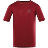 Alpine Pro - Basik - Heren Sneldrogend T-shirt - Bordeauxrood