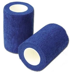 Elastische Band - Blauw - 80% Polyester 20% Elastaan - 7,5cm x 4,5m