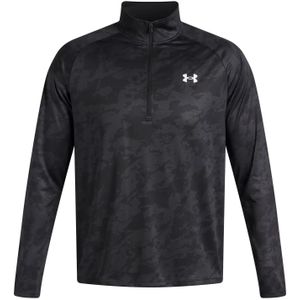 Under Armour - Tech 2.0 - T-shirt - Zwart - Lange Mouw - Half Rits