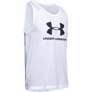 Under Armour - Sportstyle Logo - Tanktop - Zwart - Katoenmix - Losse Pasvorm
