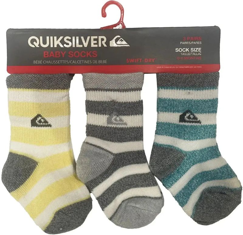 Quiksilver - 7B502T - Babysokken - Set van 3 Paar
