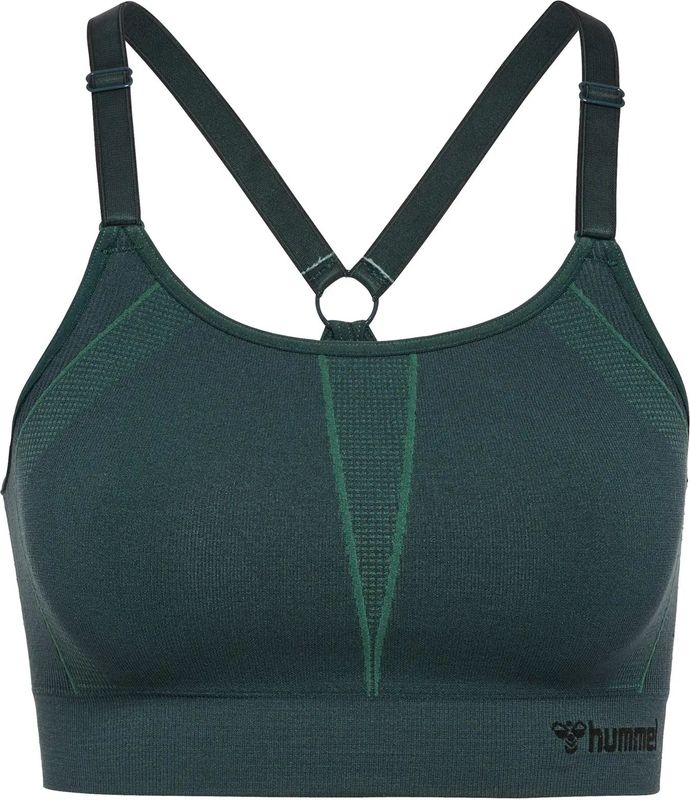 Hummel - Hmlmt Power Seamless Sports Bra - Groen - Sport bh