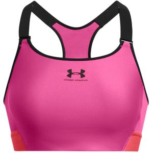 Under Armour - HeatGear High - Damesbeha - Zwart - Strategische Ondersteuning