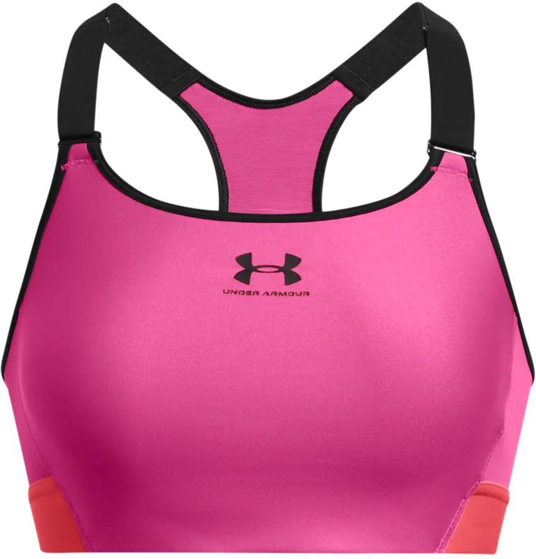 Under Armour - HeatGear High - Damesbeha - Zwart - Strategische Ondersteuning