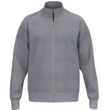 TS Sweatjacket - Zwart - Katoenmix - Geribbelde Kraag