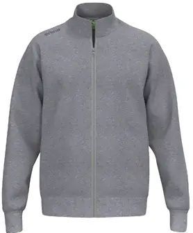 TS Sweatjacket - Zwart - Katoenmix - Geribbelde Kraag