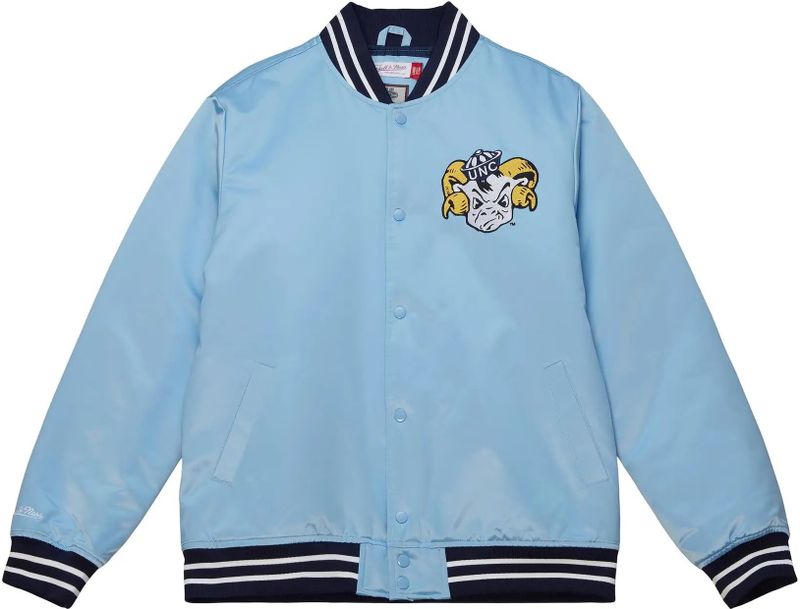 Mitchell & Ness - Dikke Satijnen Jas - Université de la Caroline du nord