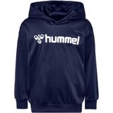 Hummel - hmlLOGO Hoodie - Kinderen - Zwart - Interlock Gebreid