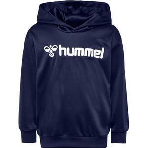 Hummel - hmlLOGO Hoodie - Kinderen - Zwart - Interlock Gebreid