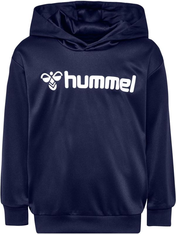 Hummel - hmlLOGO Hoodie - Kinderen - Zwart - Interlock Gebreid