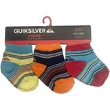 Quiksilver - 715068 - Baby Sokken - Set van 3 - Geschikt voor 0 tot 12 maanden