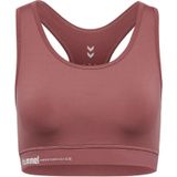 Hummel - Pulse - Sport Bh - Mauve/Wit - Full Cup - Racerback