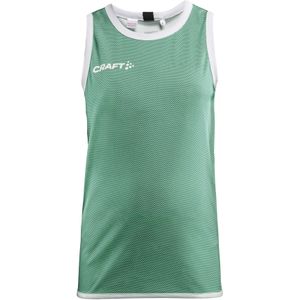 Craft Progress Reversible Basket Singlet Jr 1911111 - Team Green/White - 122/128
