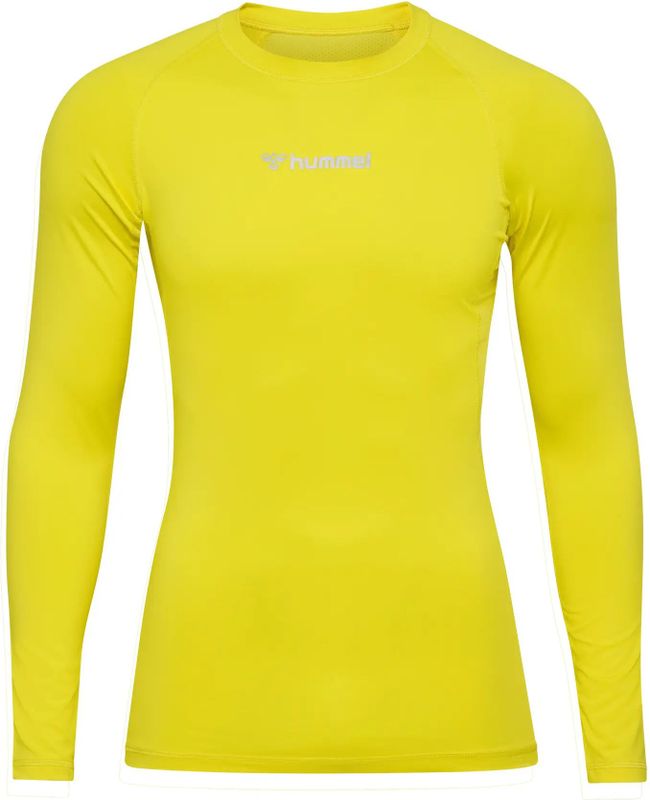 Hummel - Hmlbl Performance Tee - T-shirt - Blazing Yellow - Langarm