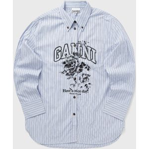 Stripe Cotton Oversized Shirt