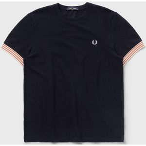 STRIPED CUFF T-SHIRT