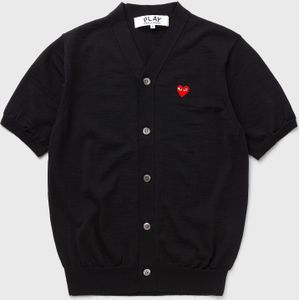 V-NECK CARDIGAN RED EMBLEM KNIT