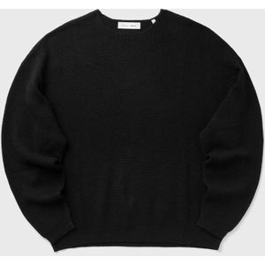 WAFFLE LONG SLEEVE CREWNECK SWEATER