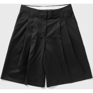 Calendered Wool Tailoring Wide Shorts