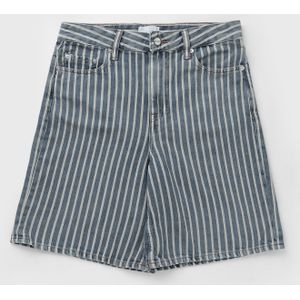 Light Stripe Denim Shorts
