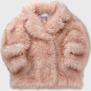 Long Pile Alternative Fur Midi Coat