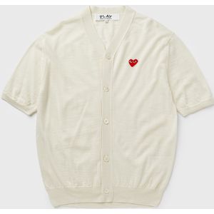 V-NECK CARDIGAN RED EMBLEM KNIT