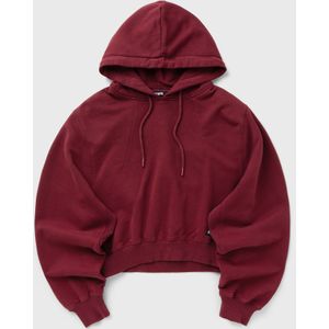 TERRY BACK CROPPED HOODIE