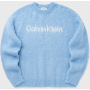 LS BRUSHED ALPACA LOGO CRWNK SWEATER