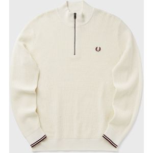 WAFFLE STITCH HALF ZIP JUMPER