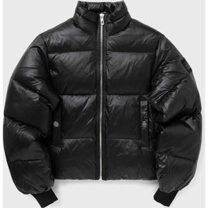 Shiny Nylon Short Puffer Jacket