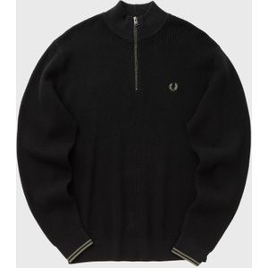 WAFFLE STITCH HALF ZIP JUMPER