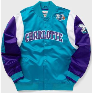 NBA TEAM ORIGINS SATIN JACKET VINTAGE LOGO CHARLOTTE HORNETS